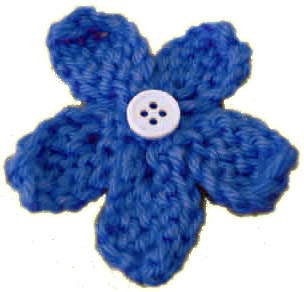 crocheted flower